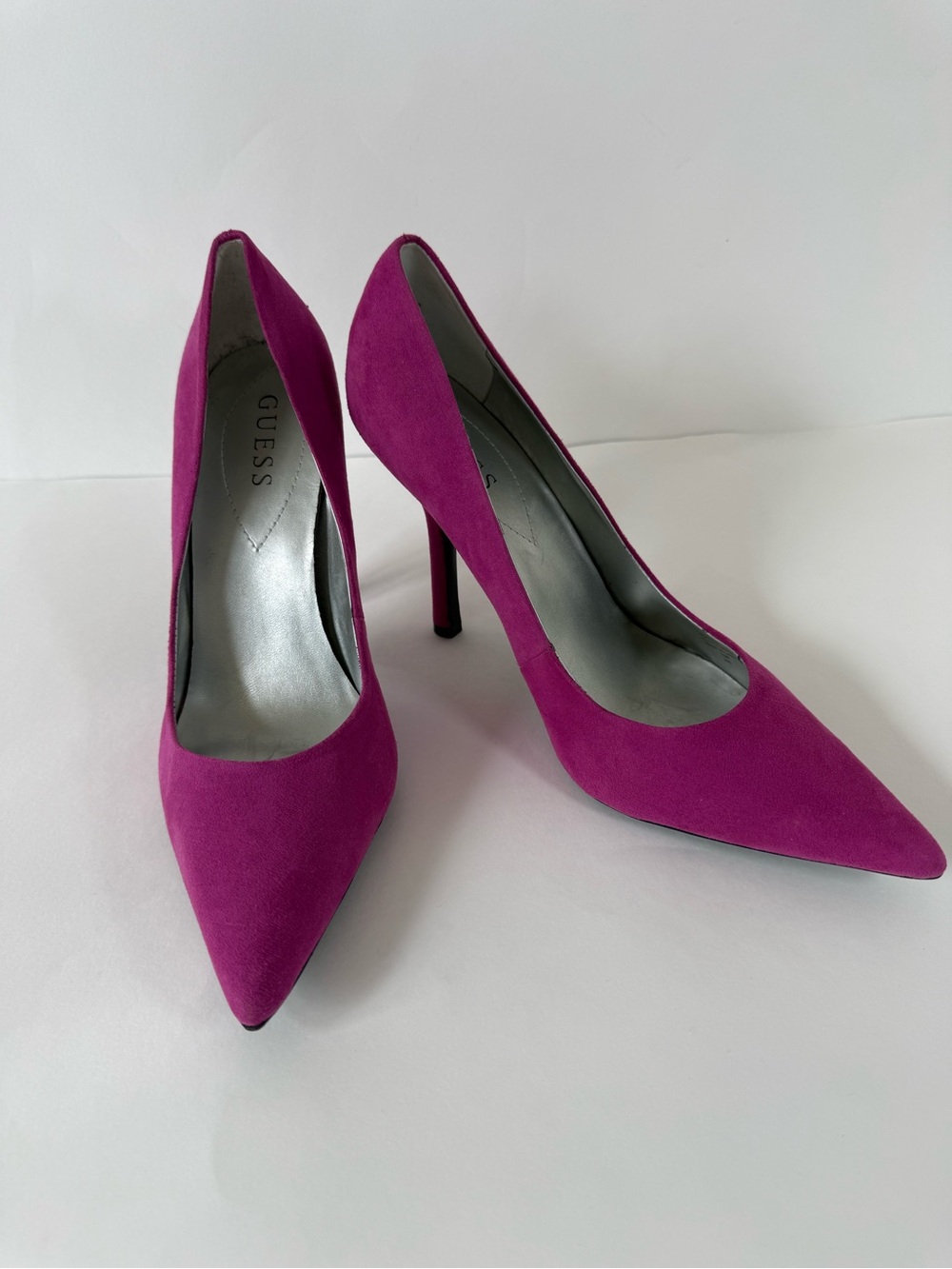 GUESS Fuchsia Pointed-Toe Stiletto Pumps